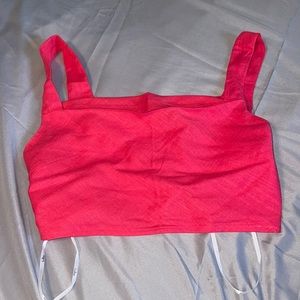 Lulus cropped hot pink  tank